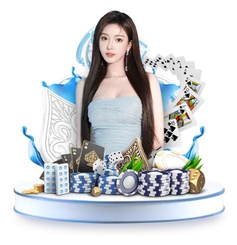 Bàn Poker với chip và lá bài